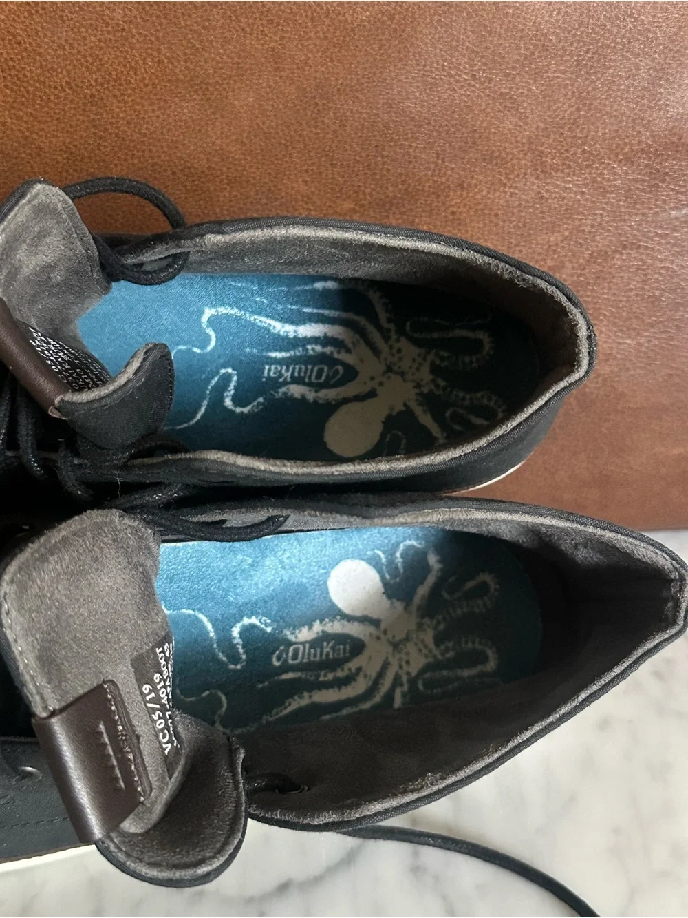 OluKai Nalukai Kapa Mid Boots Men’s Size 10 Black Textile Casual Chukka Shoes